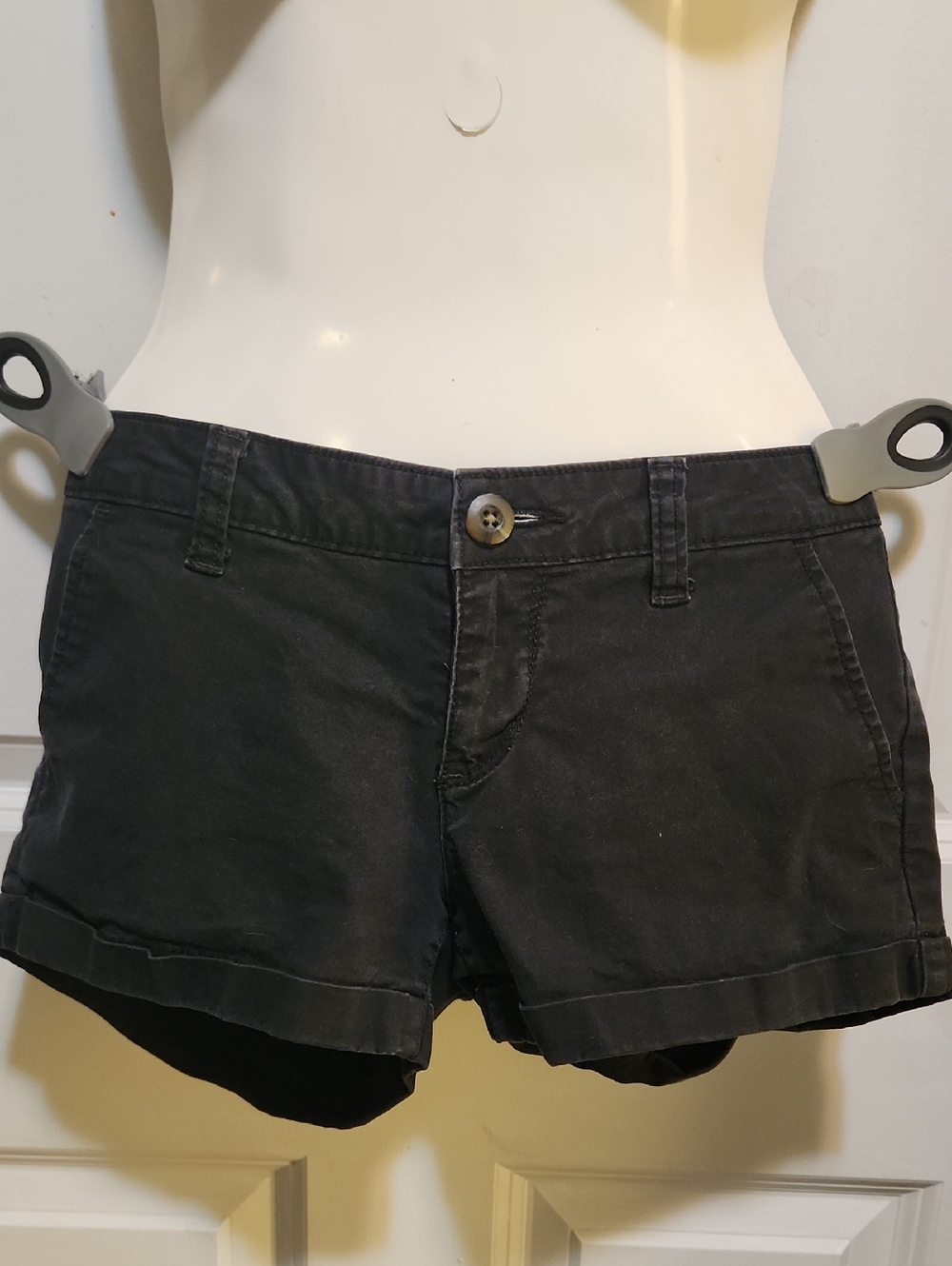 SO Black Women's Casual Cuffed Jean Shorts
